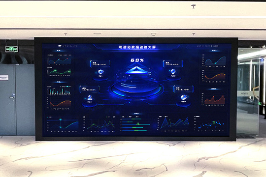 金年会P1.25小间距LED屏助力安盾网打造高科技展厅