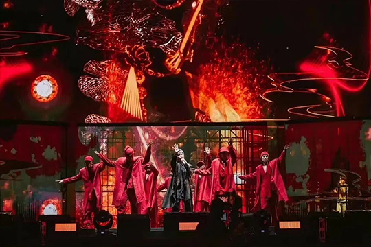 周杰伦新加坡演唱会，金年会大屏闪耀全场！