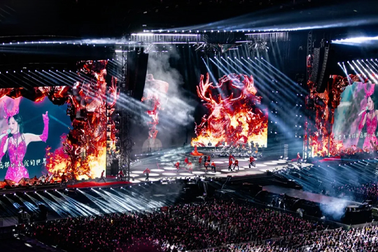 天后回归！金年会LED巨幕助力张韶涵打造梦幻舞台，唱响哈尔滨！